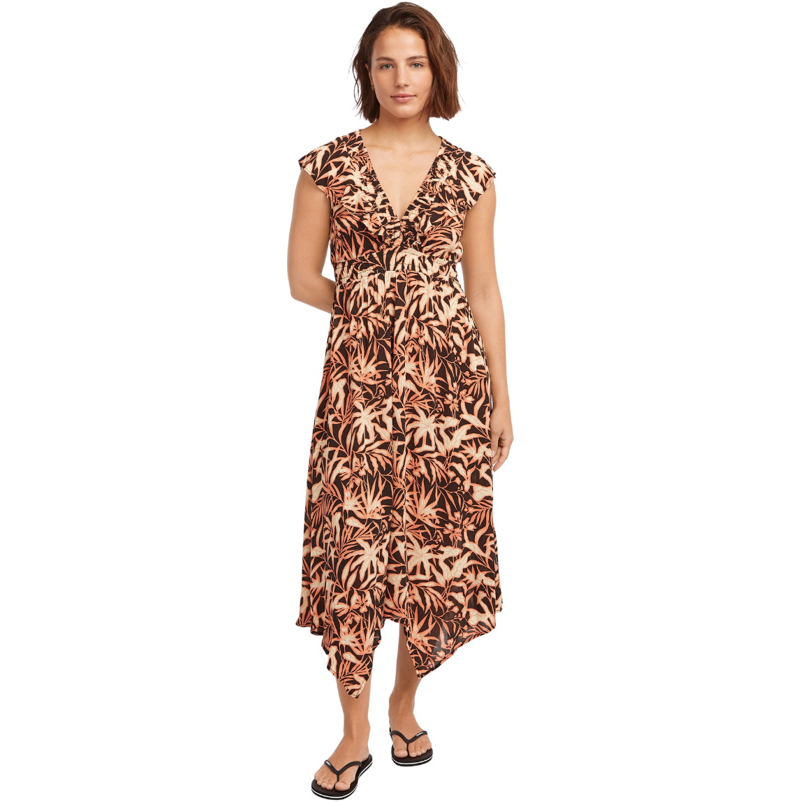 2026 O'Neill Womens Must-have Midi Dress 1300131  - Black Brazillian Sun